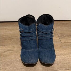 Stylish Denim Ankle Boots for Women